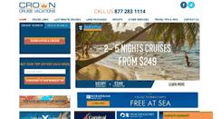 Desktop Screenshot of crowncruisevacations.com